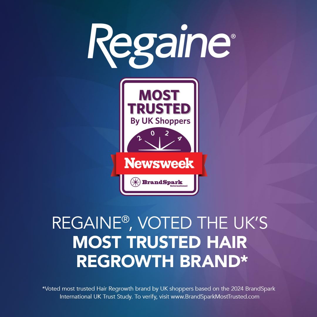 Regaine/Rogaine for Women Regular Strength Scalp Solution (1x 60ml bottle), Hair Regrowth Treatment for Hereditary Hair Loss, Female Hair Loss Solution with 2% Minoxidil