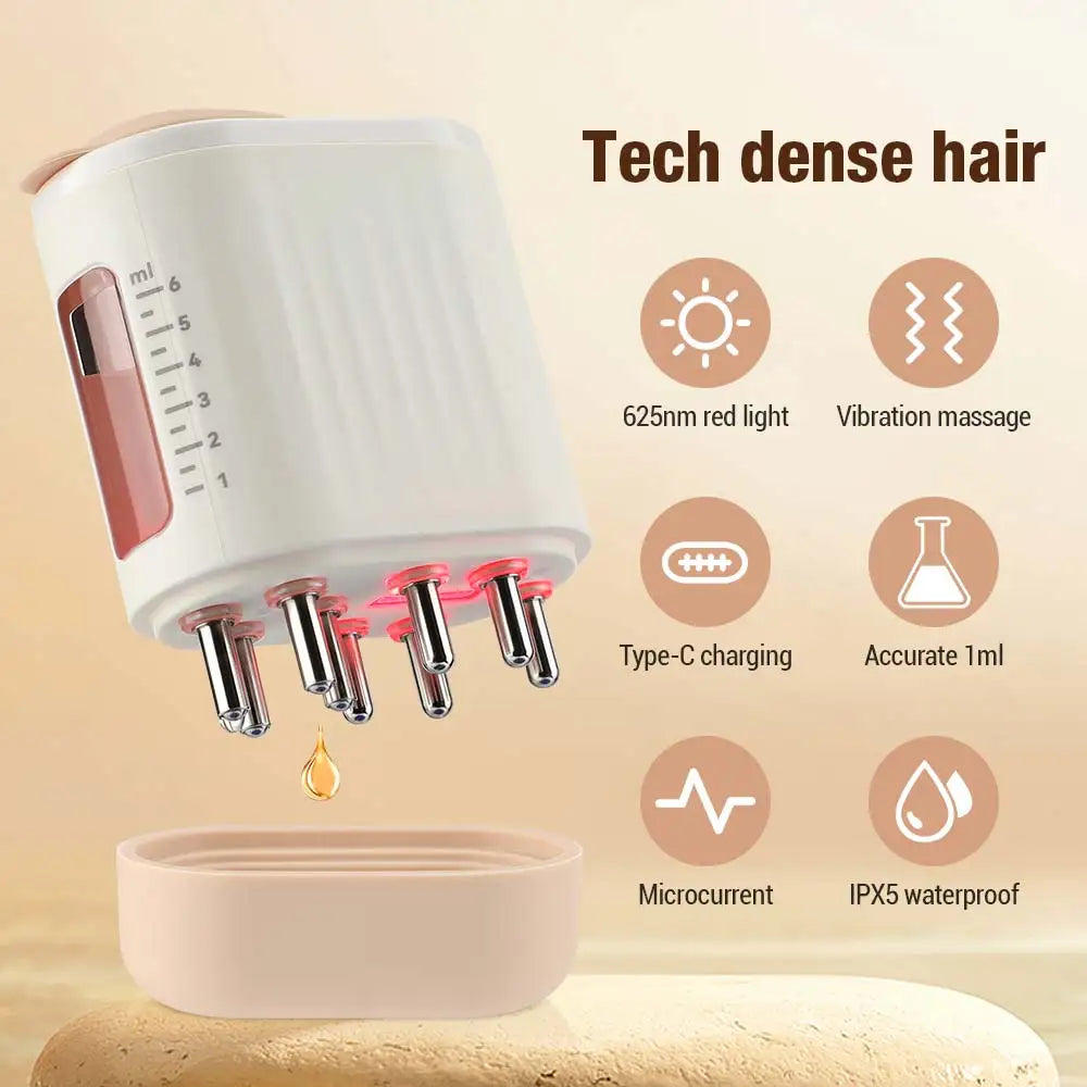 Electric Head Scalp Massager - Hair Growth Oil Serum Comb