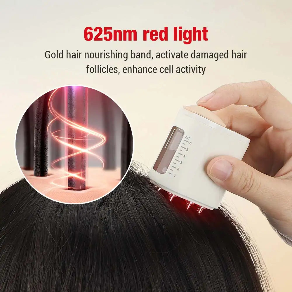 Electric Head Scalp Massager - Hair Growth Oil Serum Comb